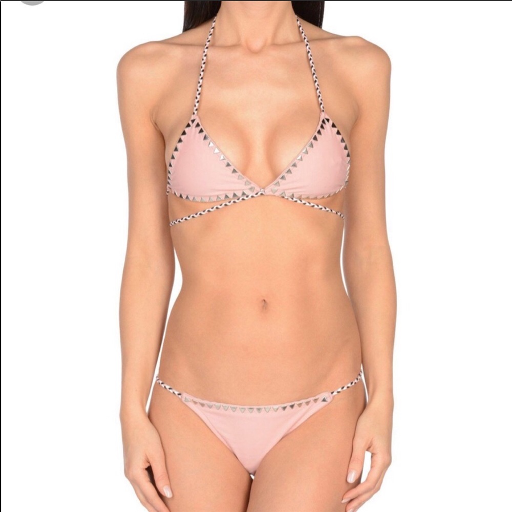 SAME SWIM VIXEN STUD SWIM TOP BIKINI